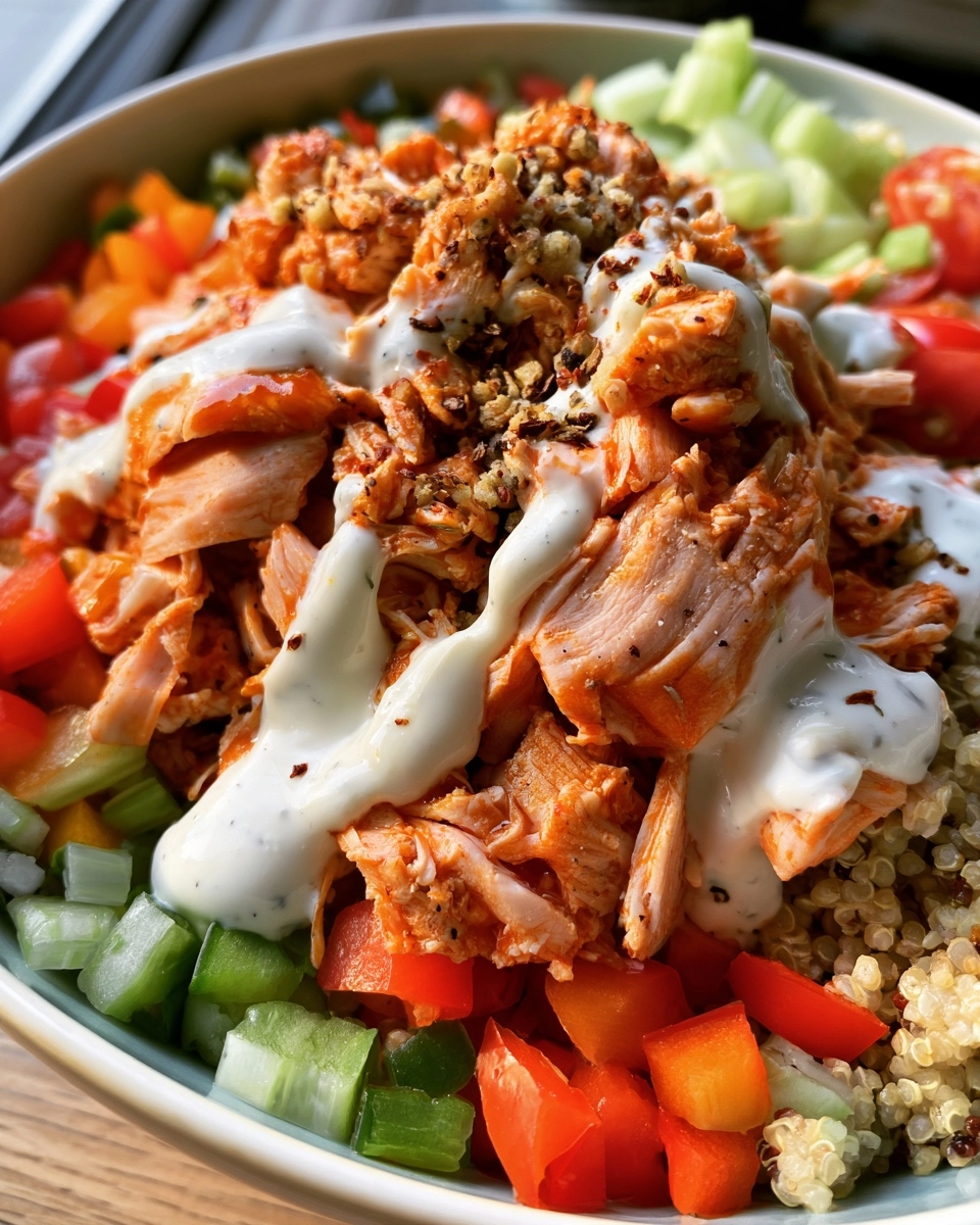 Skinny Buffalo Chicken Bowls