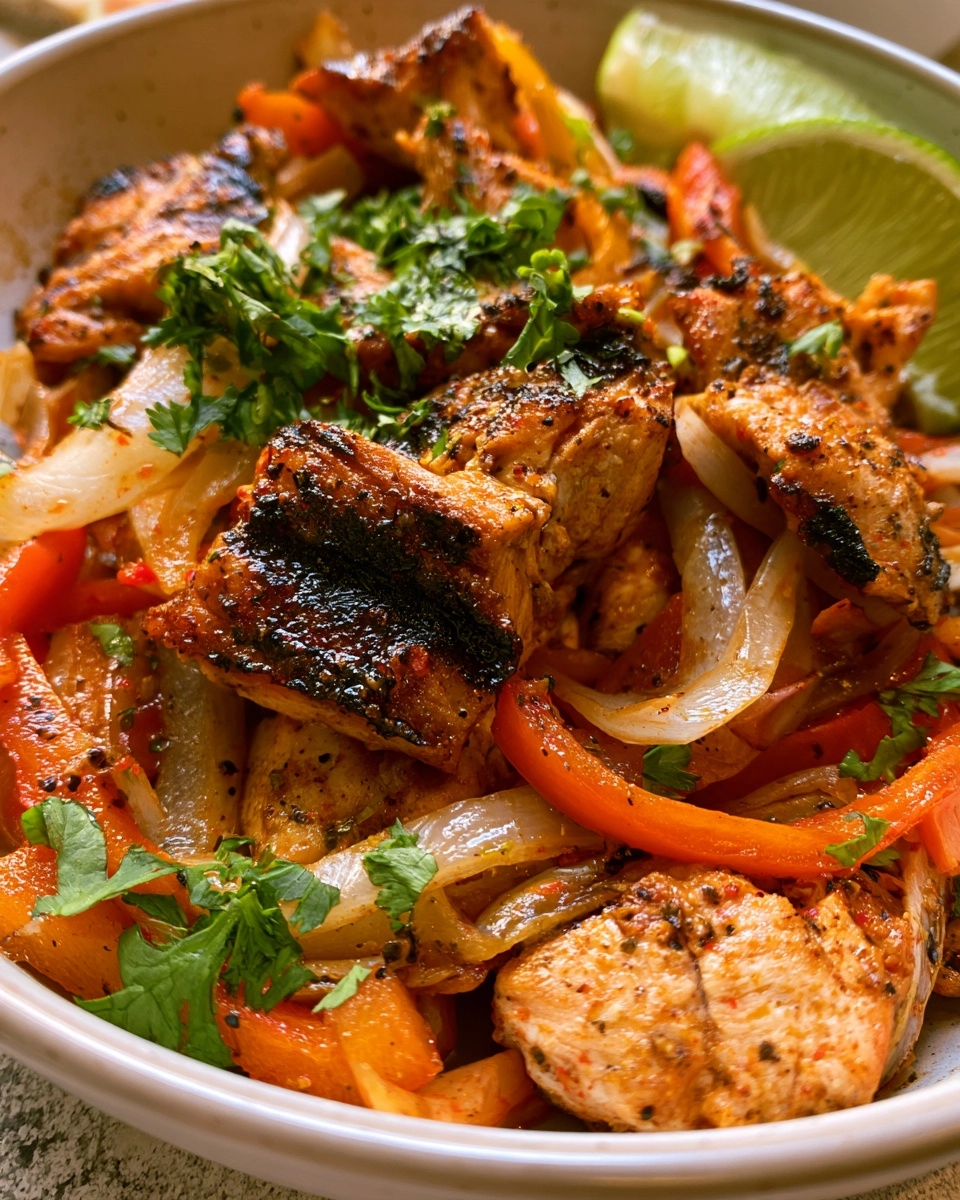 Skinny Chicken Fajita Bowls