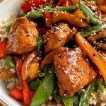Skinny Teriyaki Salmon Bowls