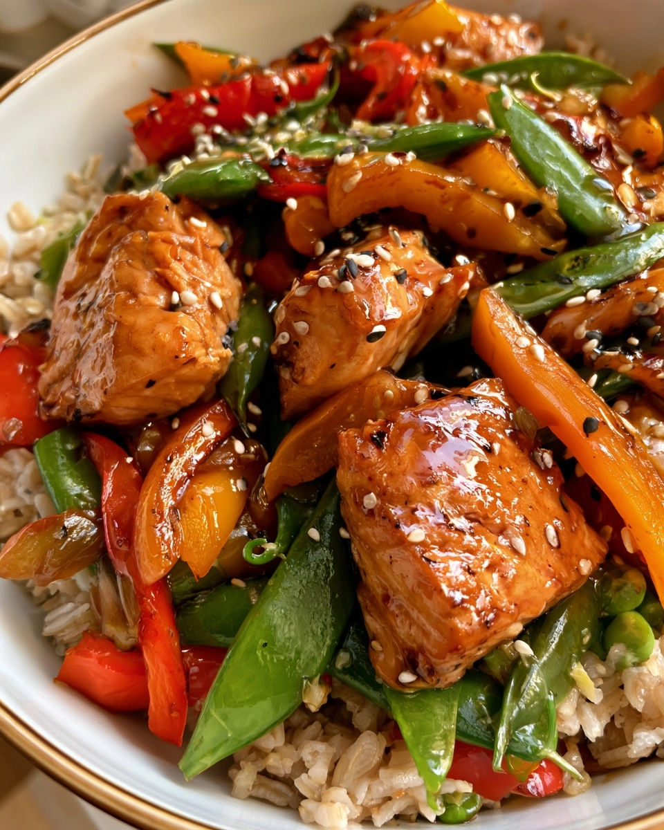 Skinny Teriyaki Salmon Bowls