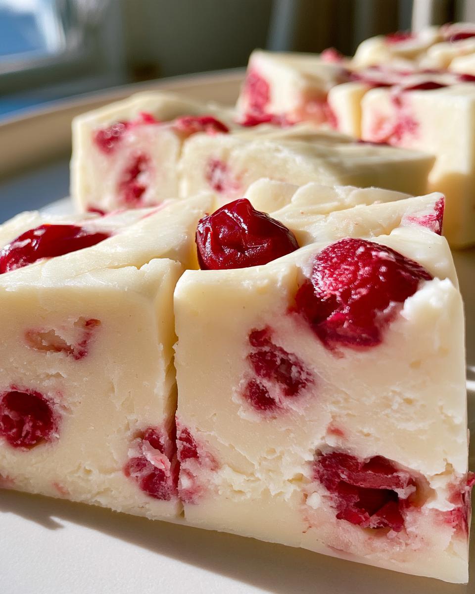White Chocolate Cranberry Fudge: A Festive No-Bake Gift!