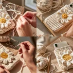 best DIY Daisy iPhone 18 Crochet Cover – Cute Handmade Phone Case